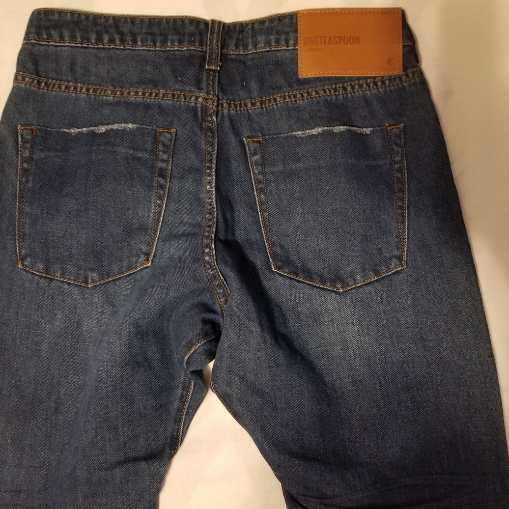 NWT Oneteaspoon Est 2000 Jeans Women's Size 24 Color Blue Moon - Picture 9 of 12